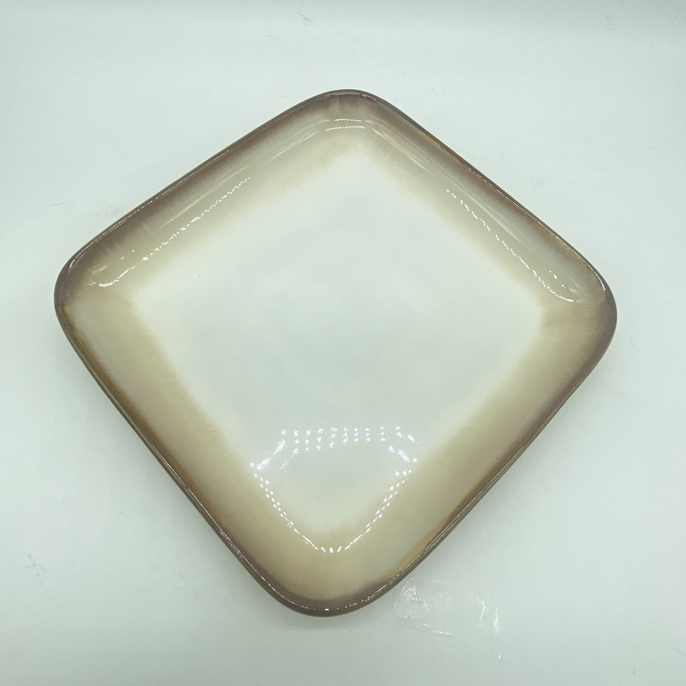 Sango Plates Visions Cocoa Square Salad Ombre Brown Stoneware Dinnerware 7.5" - Picture 9 of 9